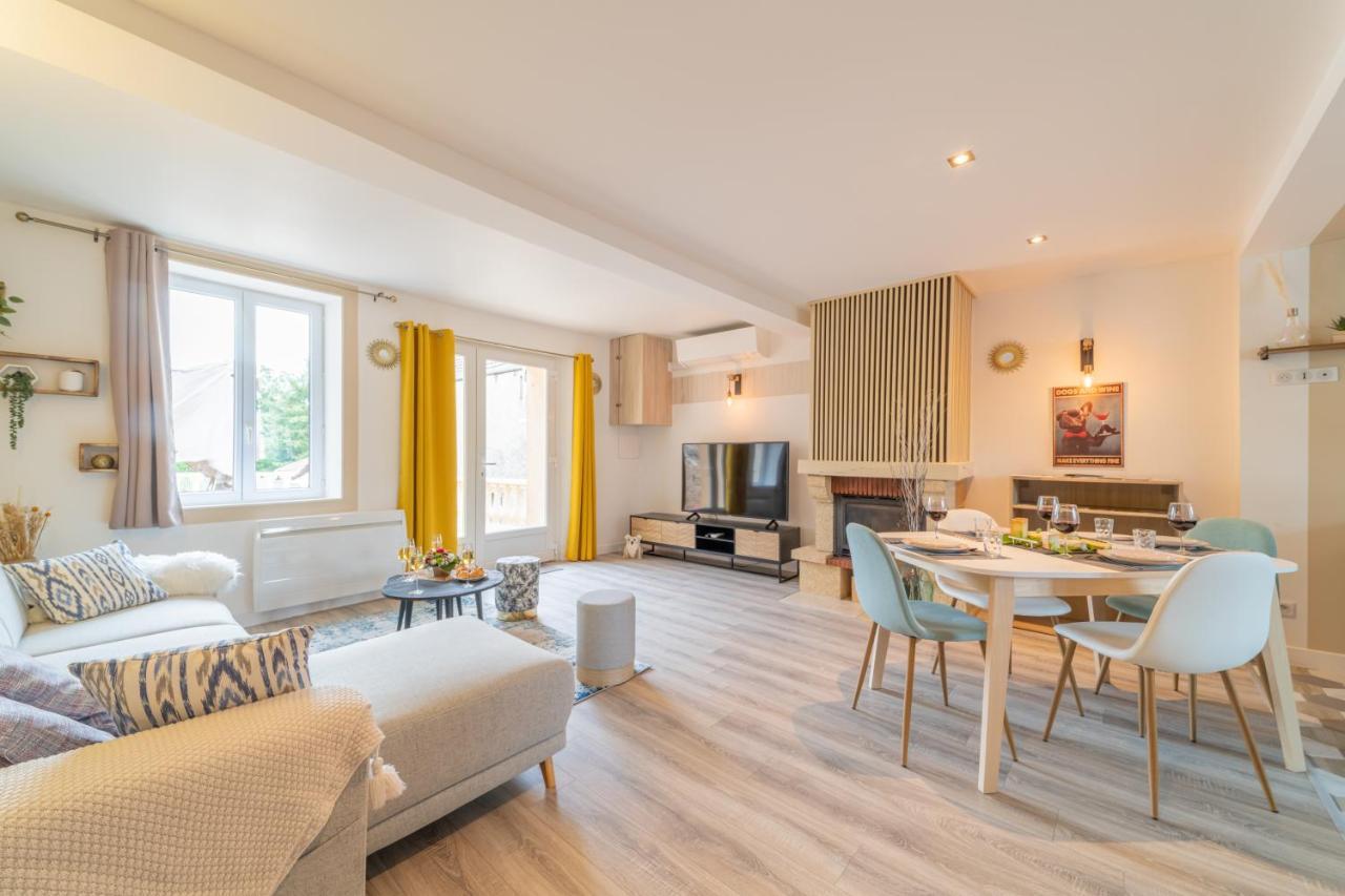 Cote Cour, 3 Chambres, Terrasses, Jardin Prive Avec Terrain De Petanque, Cave Voutee Corgoloin 외부 사진