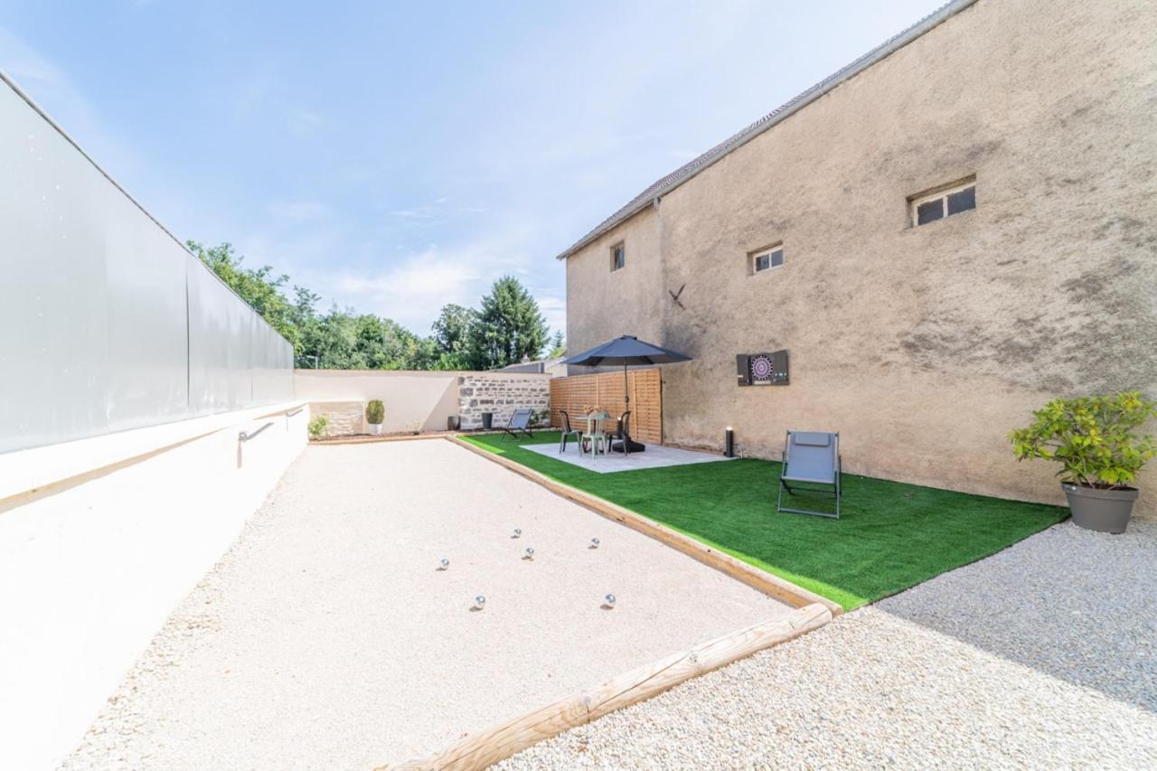 Cote Cour, 3 Chambres, Terrasses, Jardin Prive Avec Terrain De Petanque, Cave Voutee Corgoloin 외부 사진